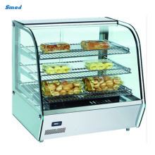 120L 130L 160L Curved Glass Food Warmer Display Showcase